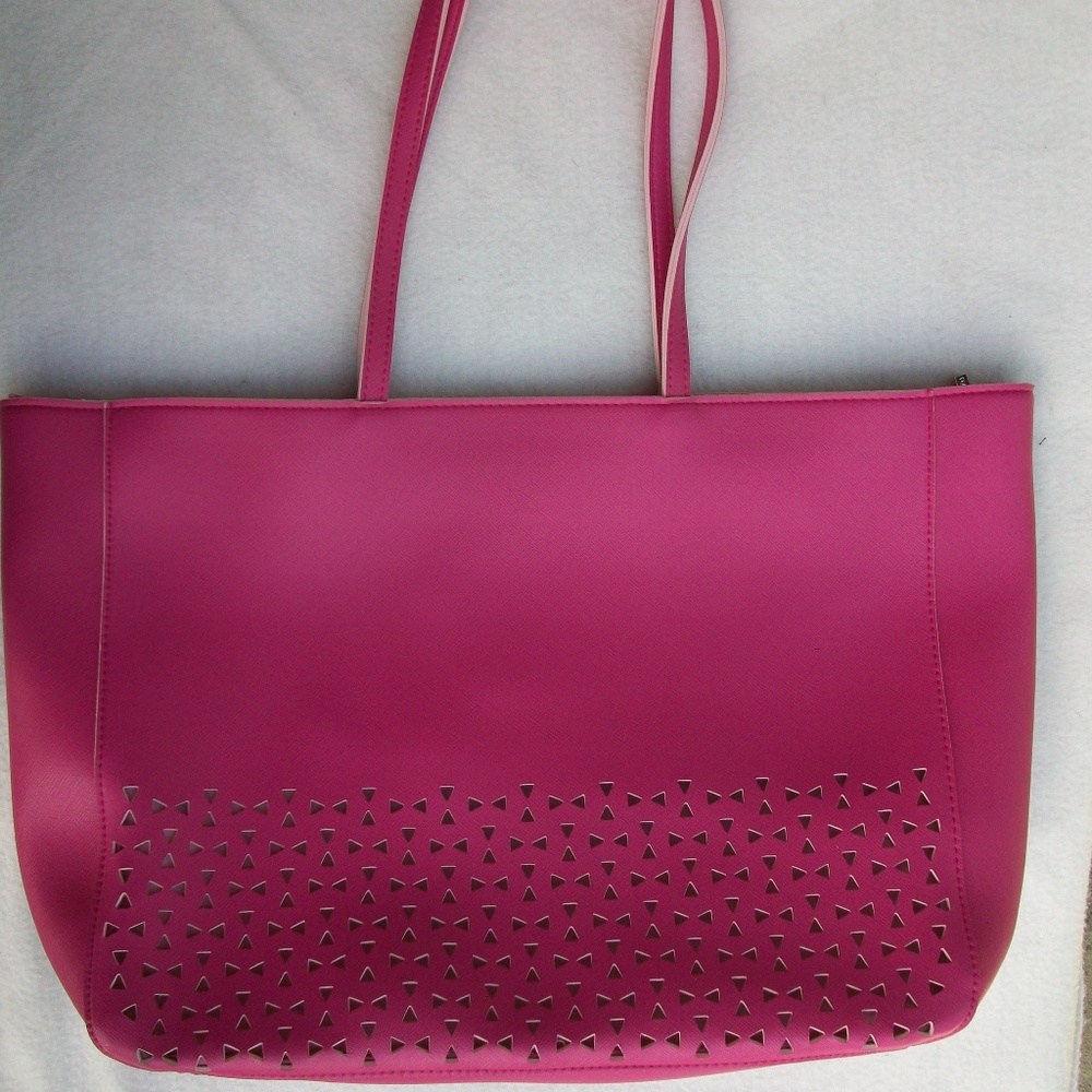 Bath Body Works Tote Beach Shoulder Bag Hot Pink